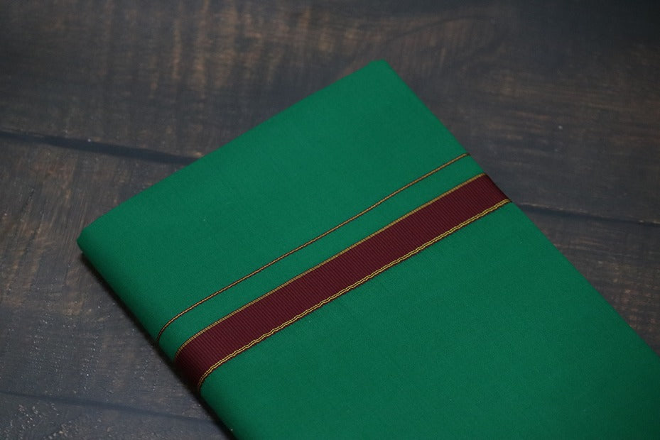 Thalapathy Green Dhoti - 2mtr
