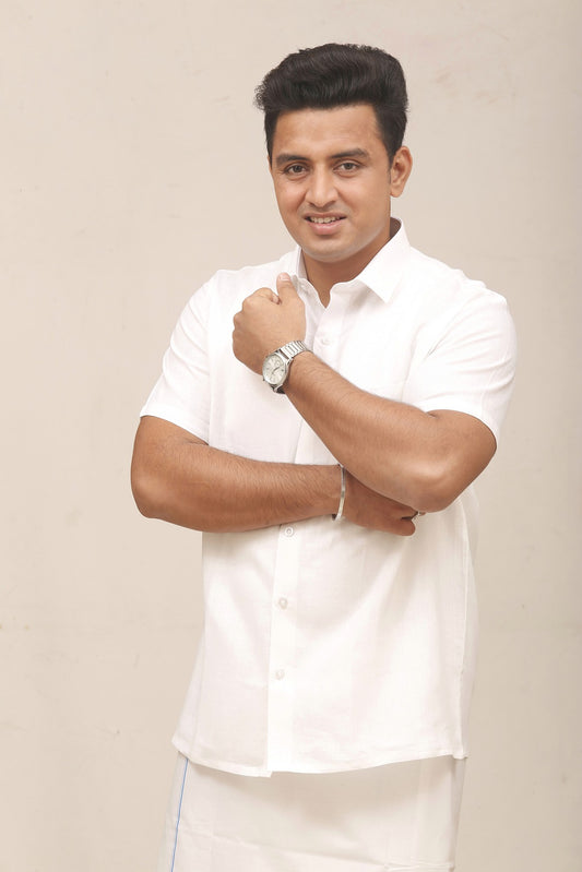 Special Linen Cotton Shirt - Half