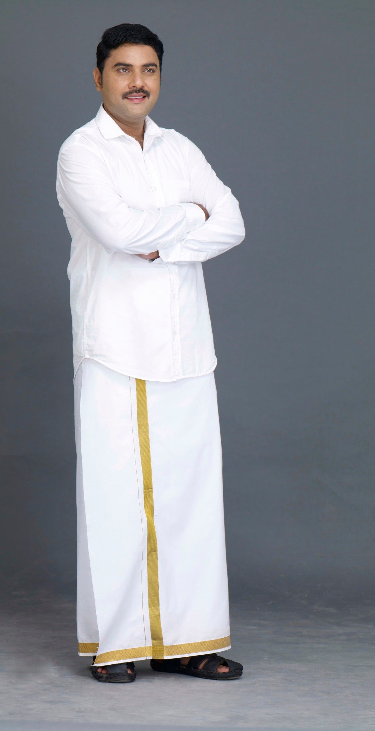 Classic Cool Cotton shirt Mens- White Full Sleeve