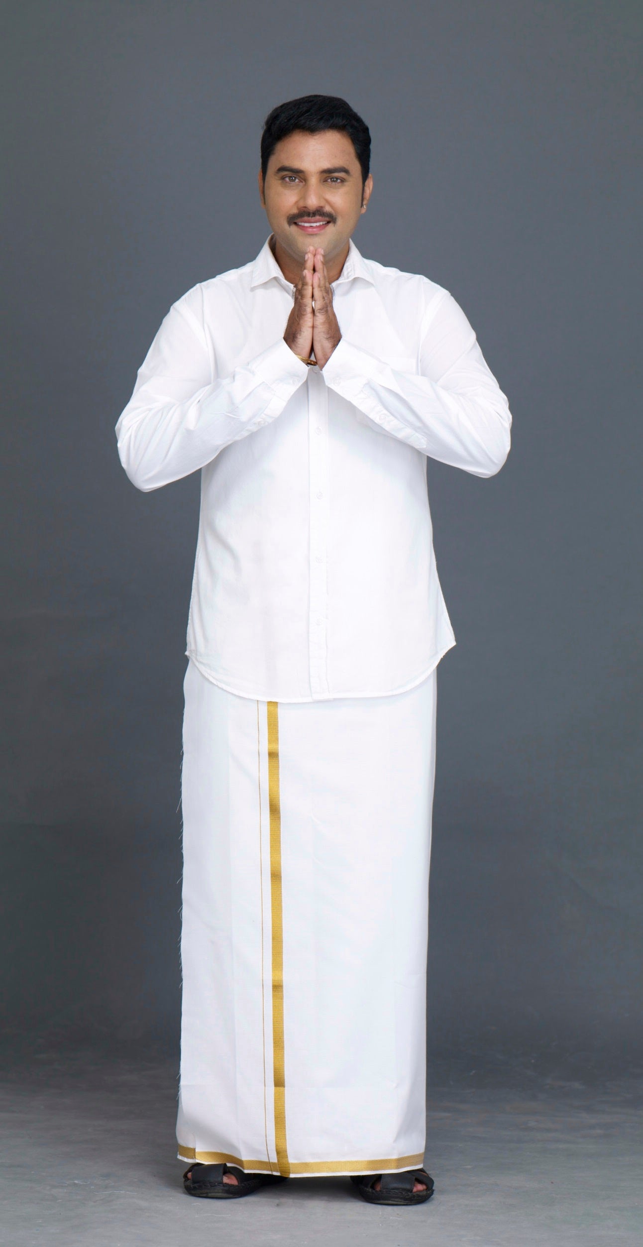 Classic Cool Cotton shirt Mens- White Full Sleeve