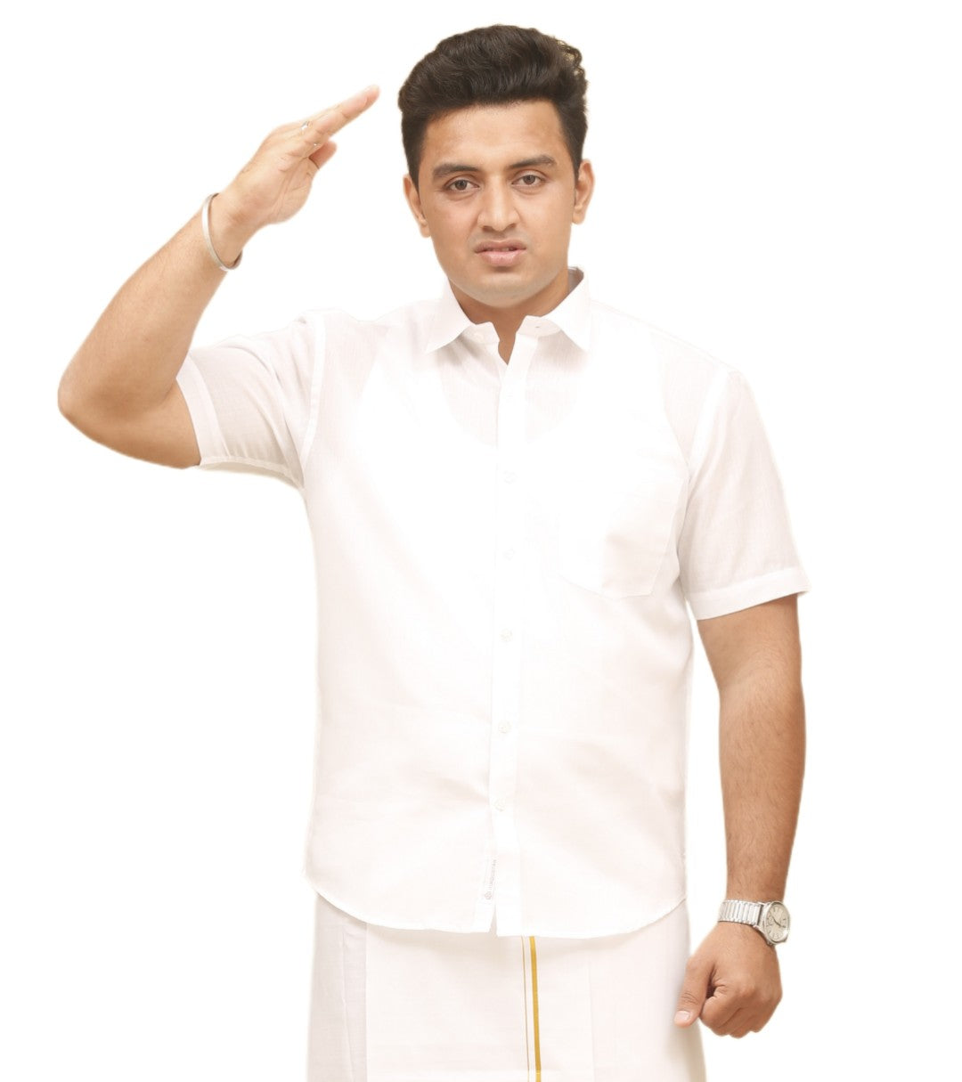 Soft Mono Cotton Shirt - Half