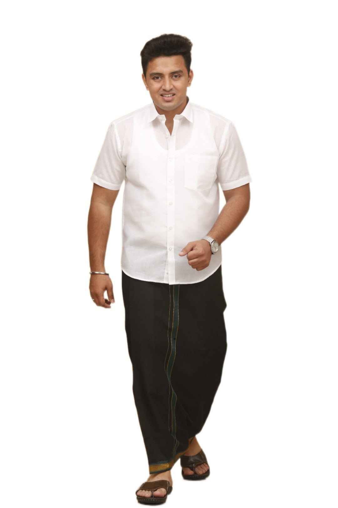 Soft Mono Cotton Shirt - Half