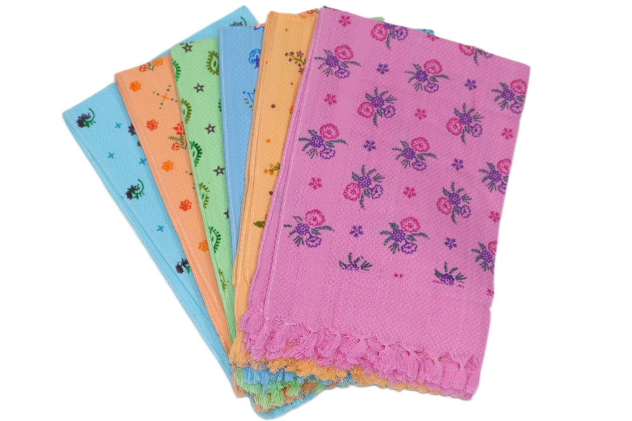 Printed Colour Napkin (Hand Towel) - 5 Piece Combo