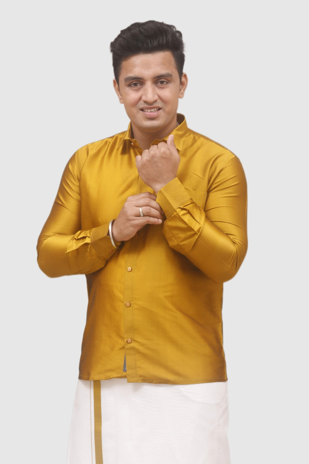 Silky Colour Shirt - Flashing Gold