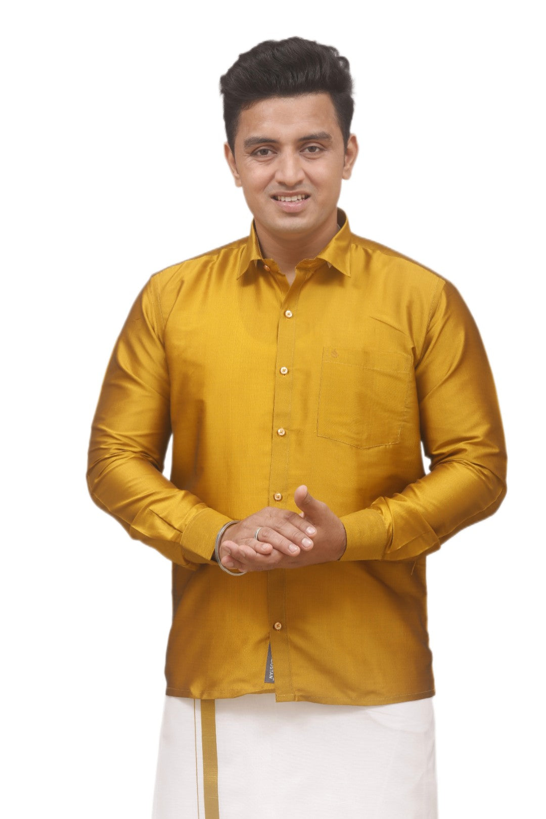 Silky Colour Shirt - Flashing Gold