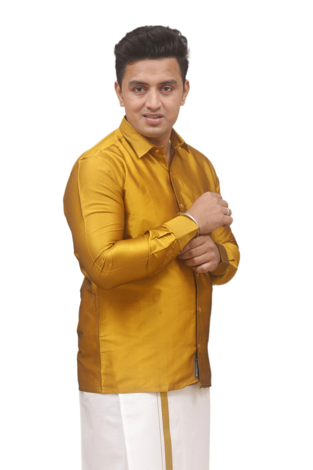 Silky Colour Shirt - Flashing Gold