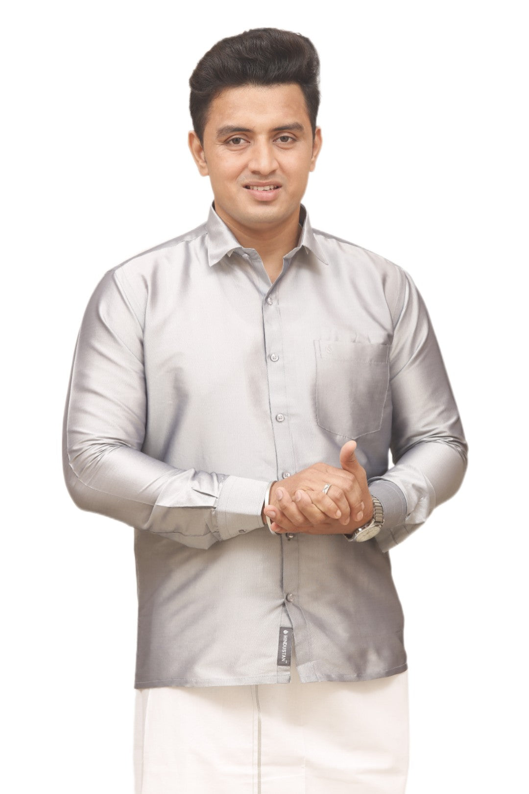 Silky Colour Shirt - Shining Silver