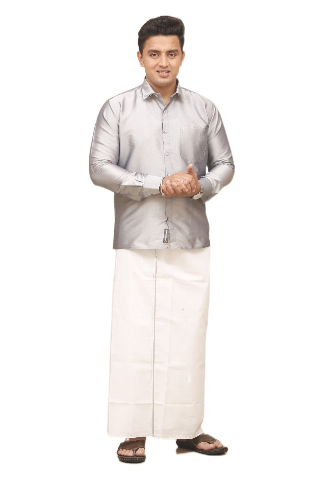 Silky Colour Shirt - Shining Silver