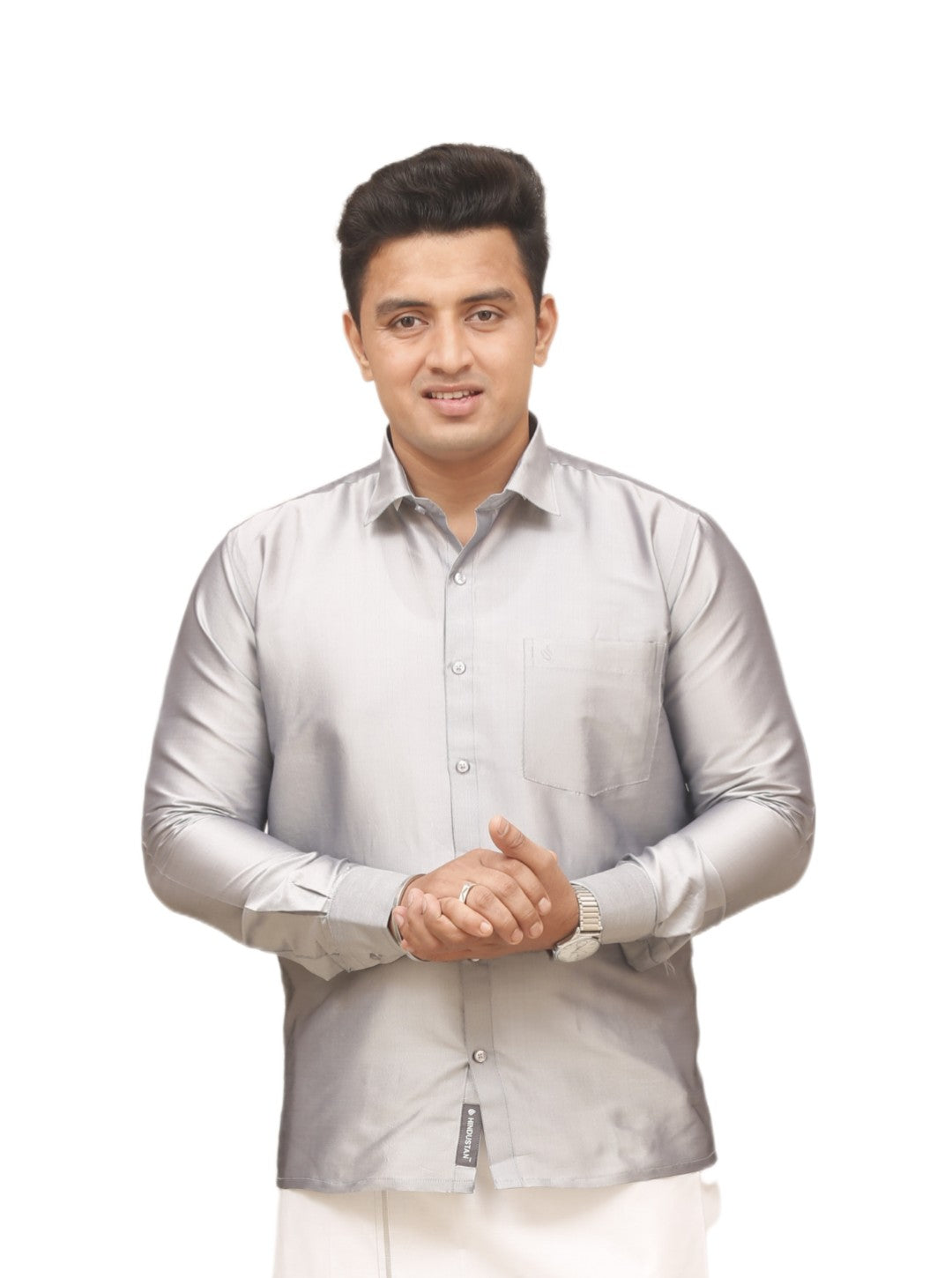 Silky Colour Shirt - Shining Silver