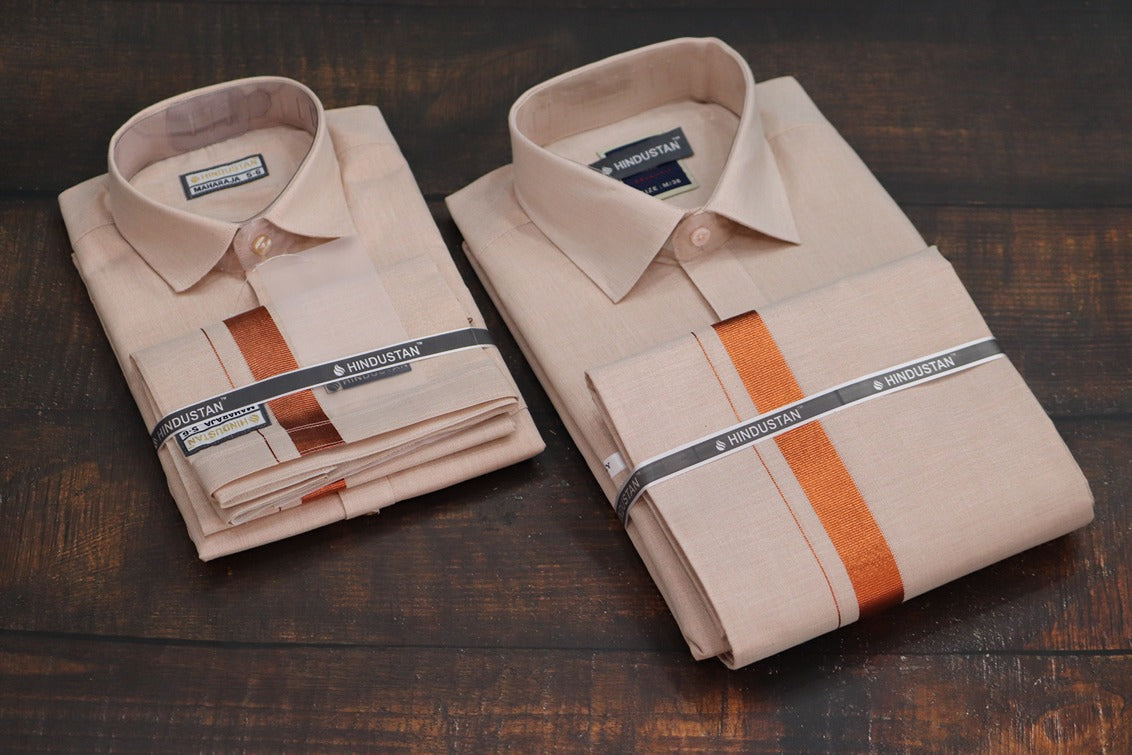 Raja Maharaja Matching Tissue Copper Set for Kids & Mens