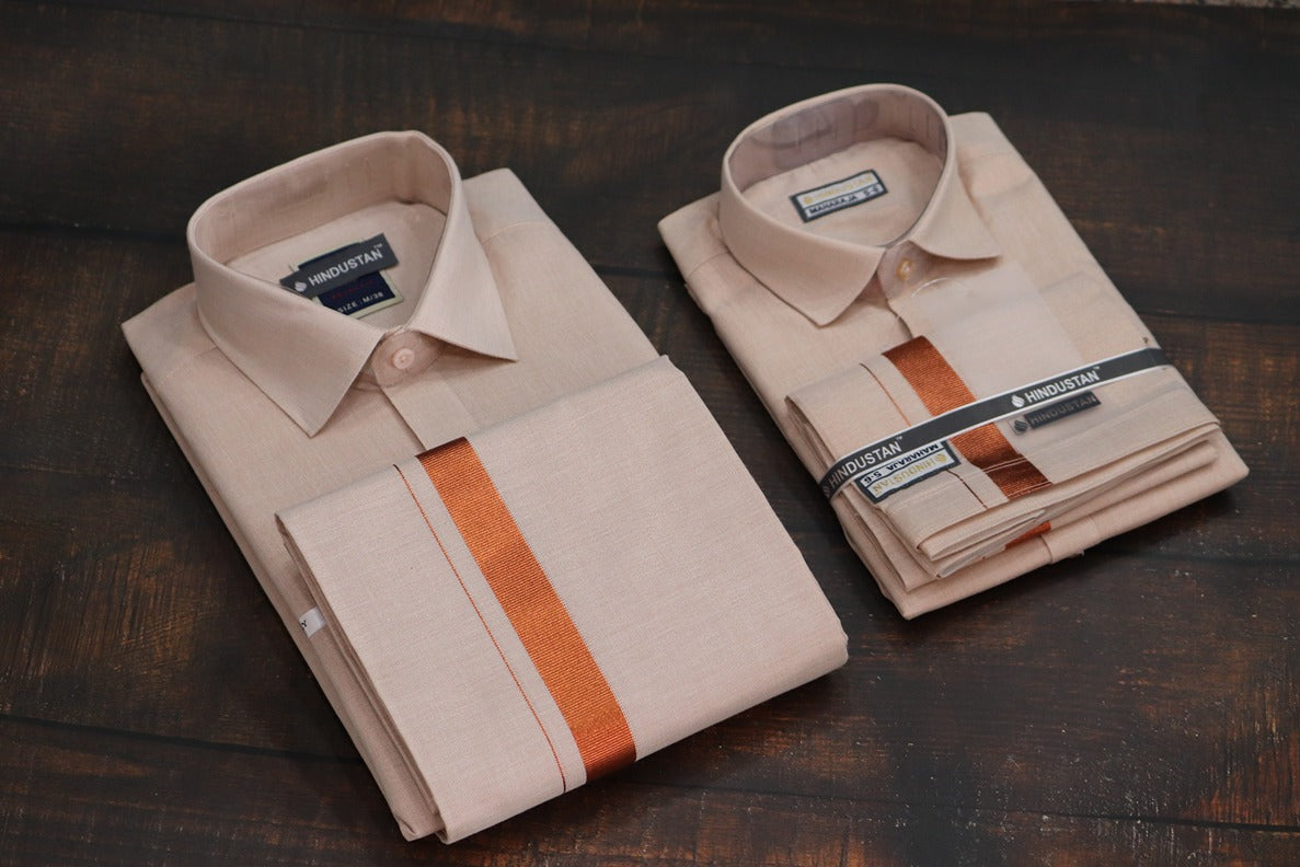 Raja Maharaja Matching Tissue Copper Set for Kids & Mens